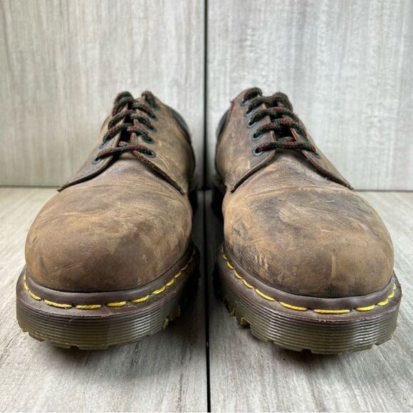 MIE Dr. Martens Docs 8053 England Brown Leather Shoes Men’s Size US 12 UK 11 - Picture 5 of 10